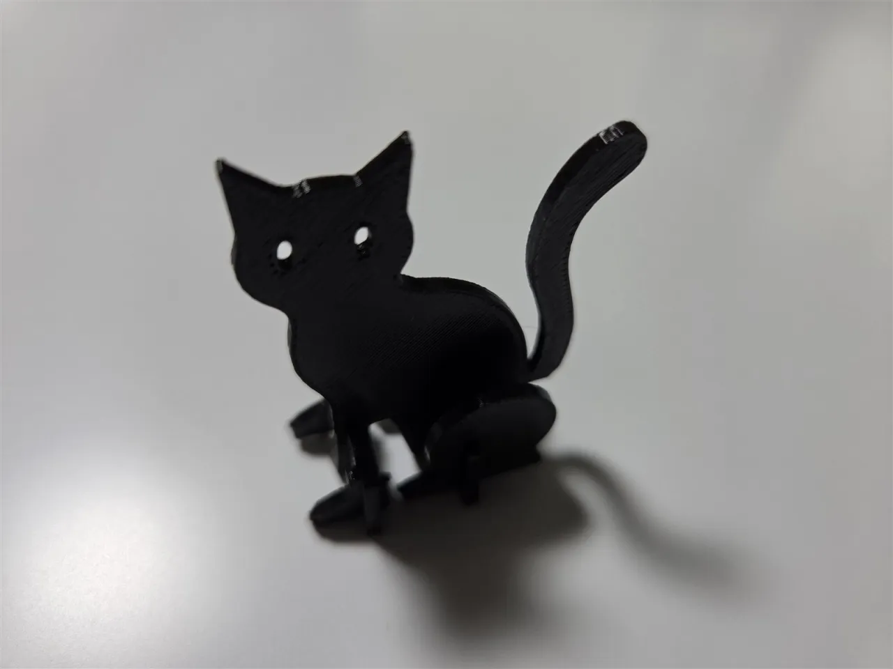 黒猫のキットカードの組み上がり
